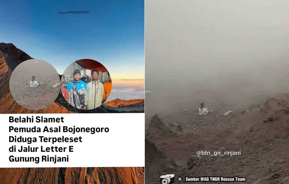 Pemuda Asal Bojonegoro Diduga Terpeleset di Jalur Leter E Gunung Rinjai