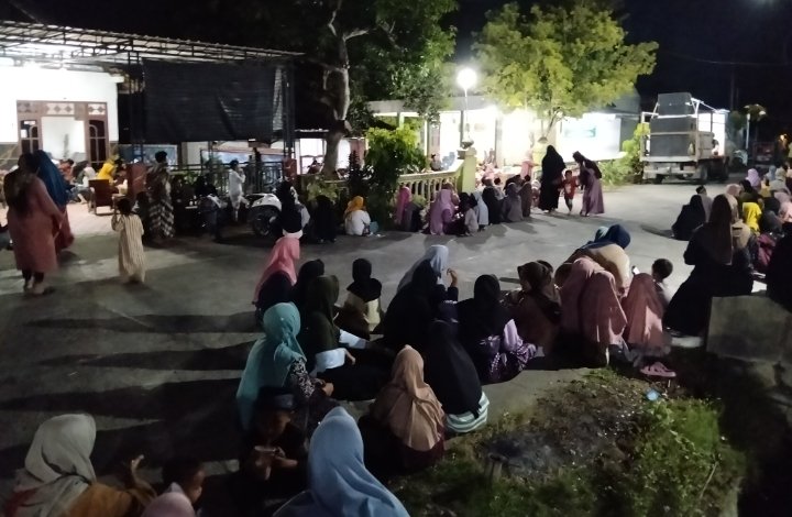 Takbir Keliling di TPQ Musala Annur Sarangan Berhadiah Kambing