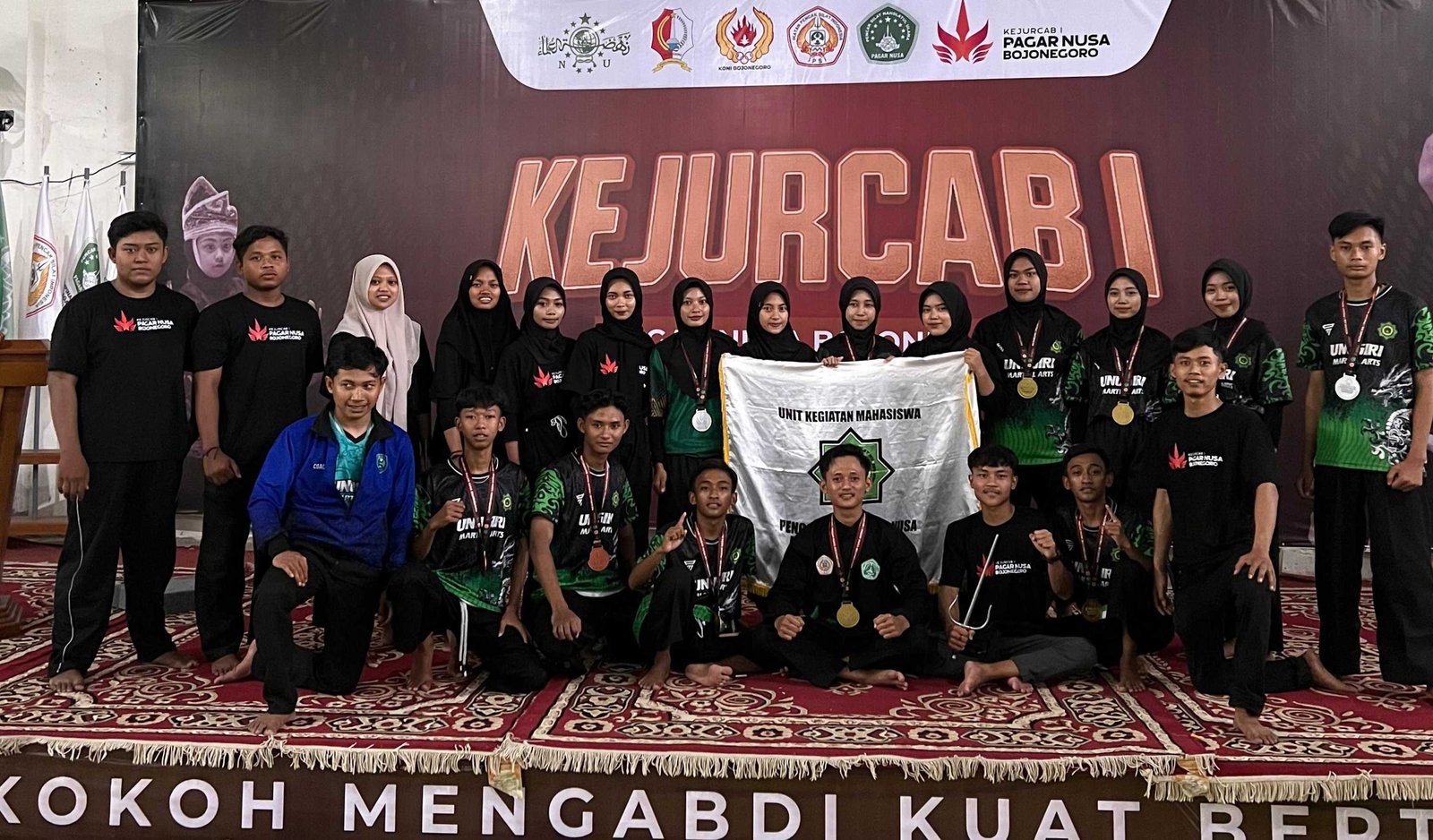 Bawa Pulang 12 Medali, UKM Pagar Nusa UNUGIRI Harumkan Nama Kampus di KEJURCAB 1 Bojonegoro