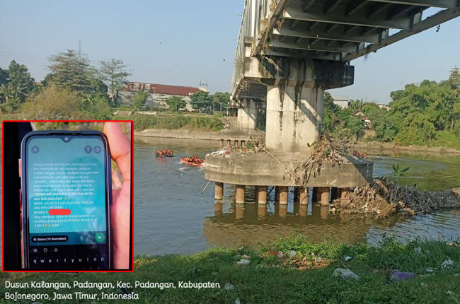 BPBD Bojonegoro Fokus Cari di Bawah Jembatan Bandar Kasiman