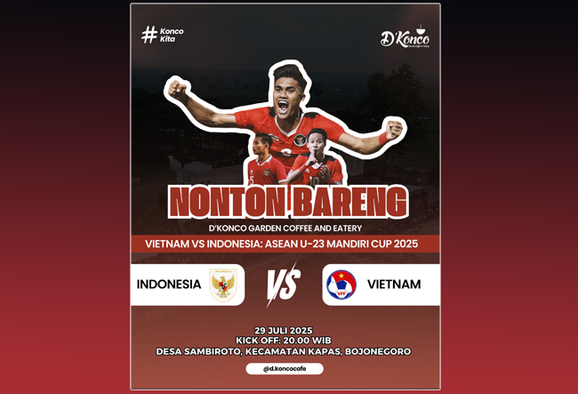 Ayo..! Nobar Timnas Vs Vietnam di D'Konco Cafe