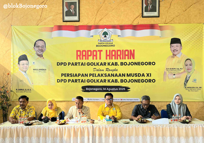 Musda XI Partai Golkar Bojonegoro Digelar 18 Agustus, Panitia Dikukuhkan