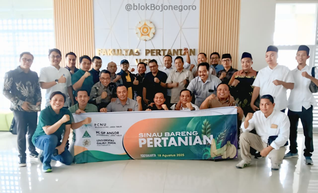 Foto Bersama di Fakultas Pertanian UGM, Peserta Sinau Bareng PCNU Bojonegoro