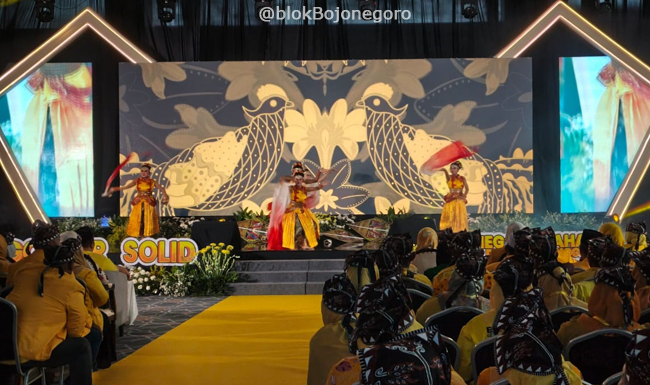 Sajian Seni Tari dan Silat Warnai Pembukaan MUSDA Golkar Bojonegoro