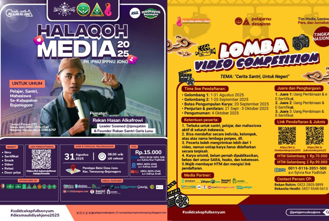 Santri, Media, dan Kreativitas: Jejak Perjalanan 8 tahun IPNU IPPNU Jono Berkiprah