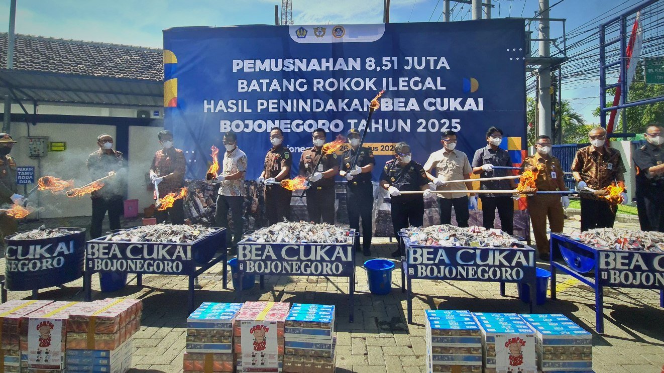 8,5 Juta Batang Rokok Ilegal...