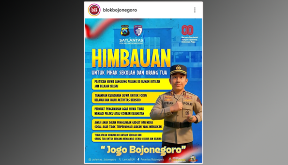 Polres Himbau Siswa Langsung Pulang Setelah Sekolah