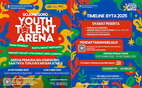 Simak, Inilah Syarat Bojonegoro Youth Talent Arena