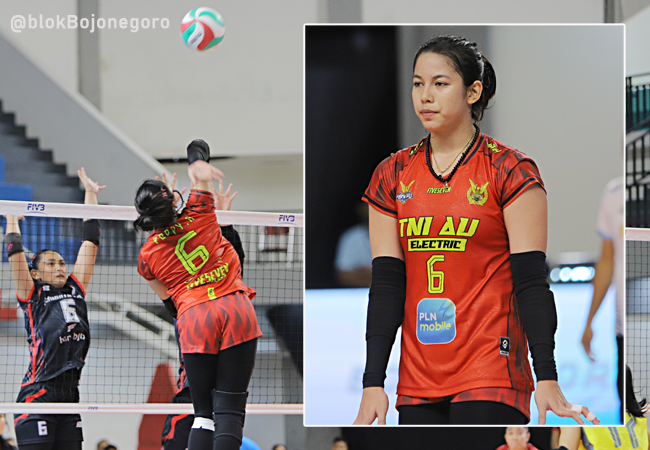 Garangnya Poppy Aulia, Outside Hitter TNI AU Electric