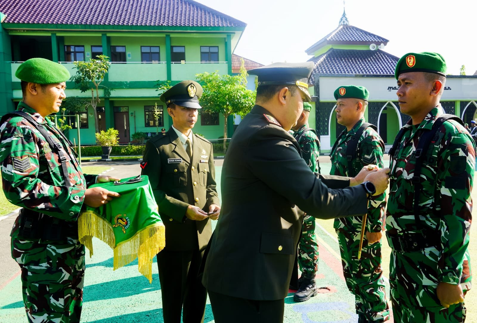 73 Prajurit Kodim Bojonegoro Naik Pangkat