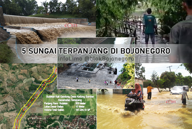5 Sungai Terpanjang di Kabupaten Bojonegoro, Ini Data Lengkapnya