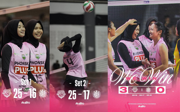 Petrokimia Gresik Beri Pelajaran Rajawali O2C 3-0