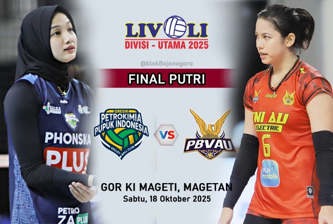 Final Putri: Petrokimia Gresik Vs TNI AU Putri, Ulangan Final Bojonegoro