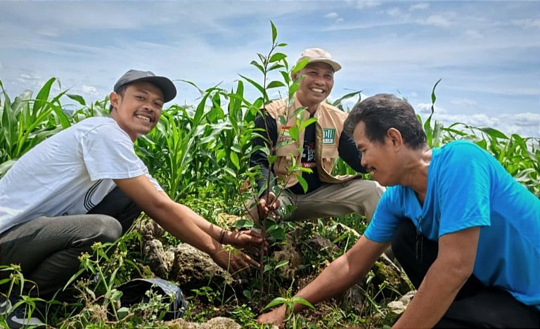 Warga Temayang Bojonegoro Tanam Pohon Beringin di Sendang Jambe: Pulihkan Sumber Mata Air