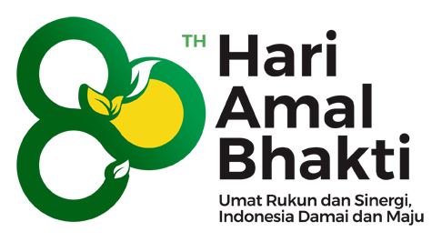 Logo HAB ke-80, Angkat Tema Umat Rukun dan Sinergi, Indonesia Damai dan Maju
