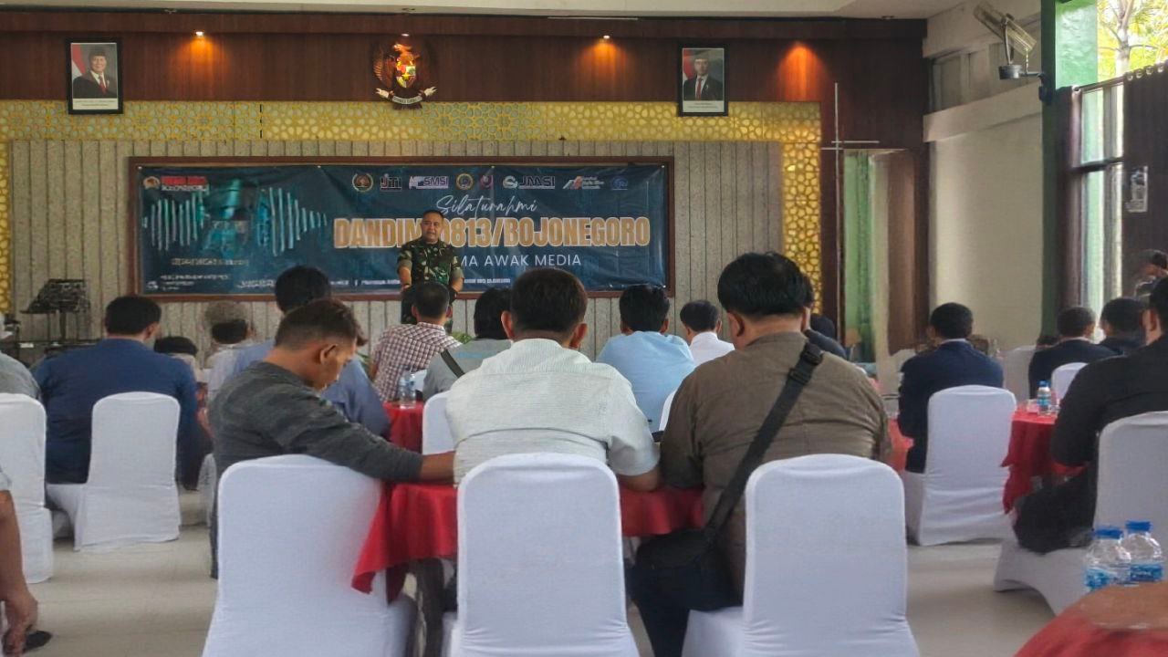 Kodim 0813 Bojonegoro Perkuat Sinergi dengan Media, Bahas Progres KDKMP Hingga Kawal Proyek Strategis Nasional