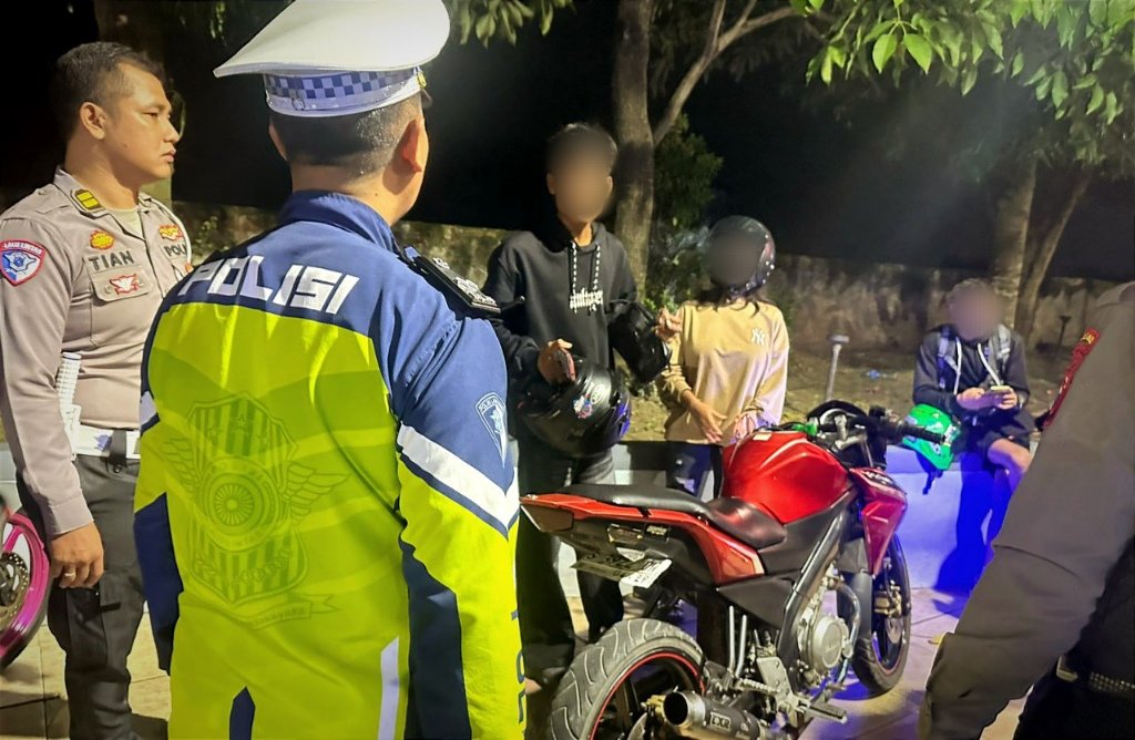 Terlibat Konvoi dan Gunakan Knalpot Brong, Polres Bojonegoro Amankan Puluhan Motor