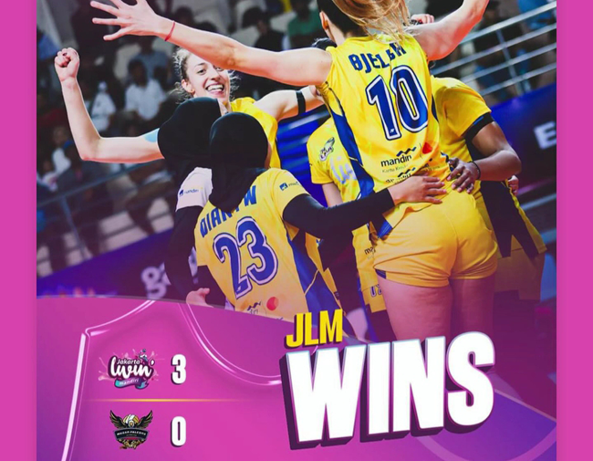 Hasil Proliga 2026 Putri: Jakarta Livin Mandiri Kalahkan Medan Falcons 3-0