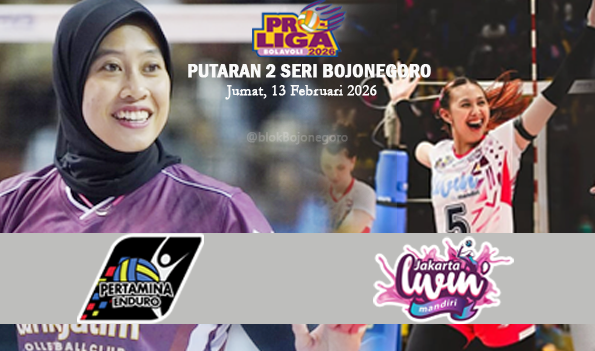 Proliga 2026 Putri Hari Ini: Pertamina Enduro Vs...