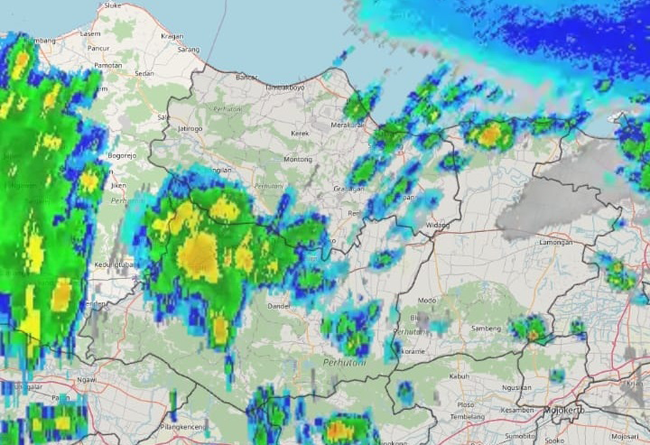 Mulai Pagi Redup, Hujan Guyur Kabupaten Bojonegoro dan Sekitarnya