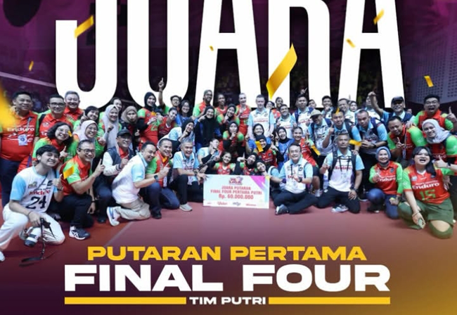 Puncaki Klasemen, Jakarta Pertamina Enduro Juara Putaran I Final Four Proliga 2026
