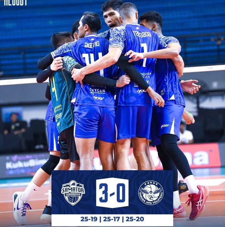 Surabaya Samator Juara 3, Kalahkan Garuda Jaya 2-1