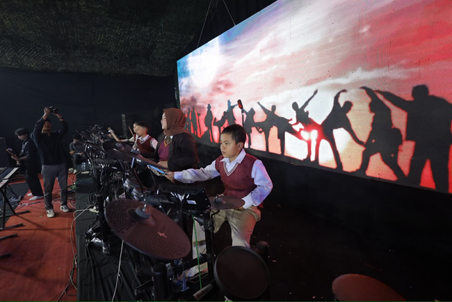 Ujian Kenaikan Tingkat, Siswa Musik Peristiwa Harmonni Layaknya...