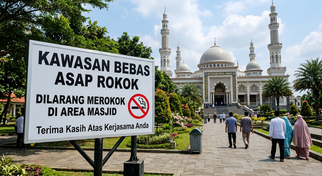 Edaran Dilarang Merokok di Kantor, Tempat Ibadah, Madrasah...