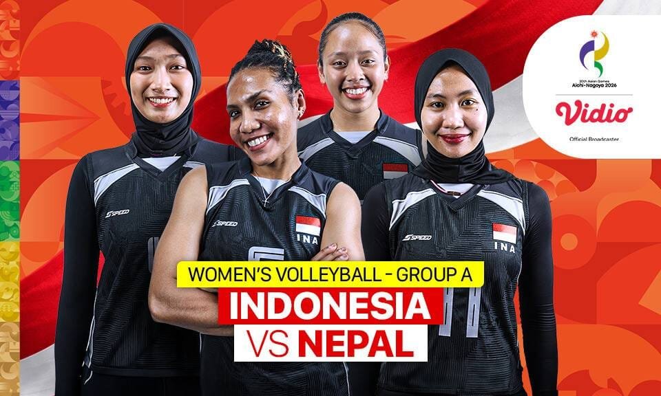 Live Streaming Timnas Indonesia vs Nepal Voli Putri...