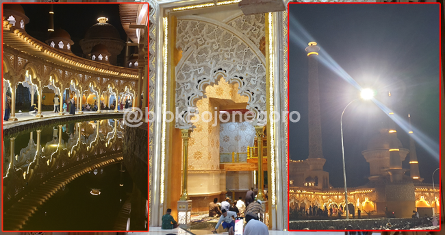 Inilah Foto Eksotis Masjid Wisata Religi Margomulyo di Malam Hari