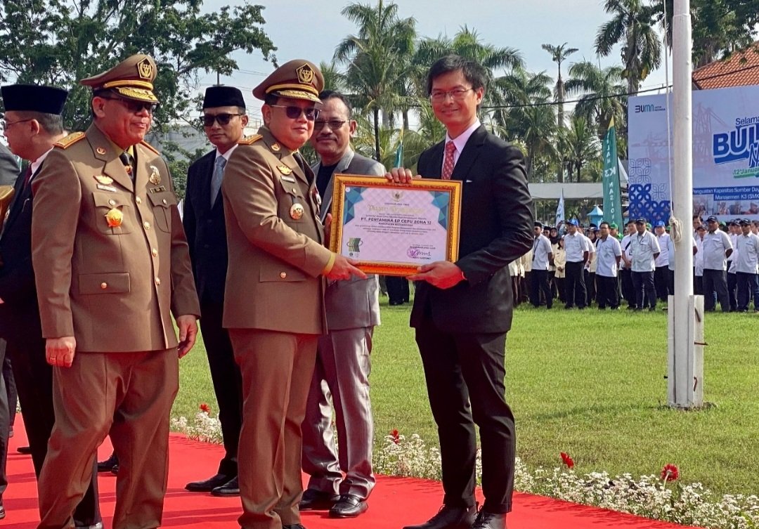 Prioritaskan Program Keselamatan Kerja, PEPC JTB Raih Penghargaan Pj Gubernur Jawa Timur