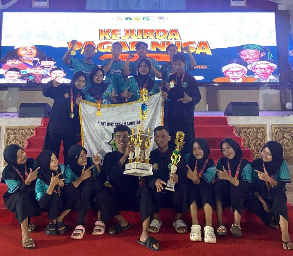 UKM Pencak Silat Pagar Nusa UNUGIRI Raih Gelar Juara Umum Satu di KEJURDA Jatim 2025