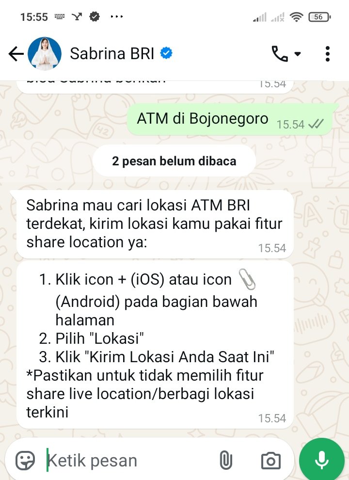 Tak Perlu Maps, Cari Lokasi ATM BRI Makin Mudah Lewat Sabrina Al