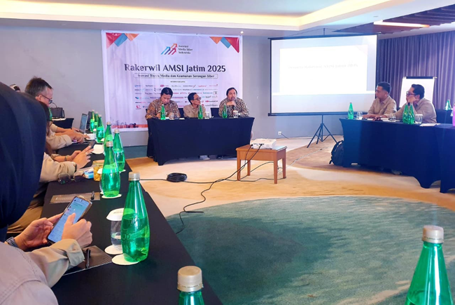 Rakerwil AMSI Jatim 2025, Inovasi Bisnis Media dan Keamanan Serangan Siber