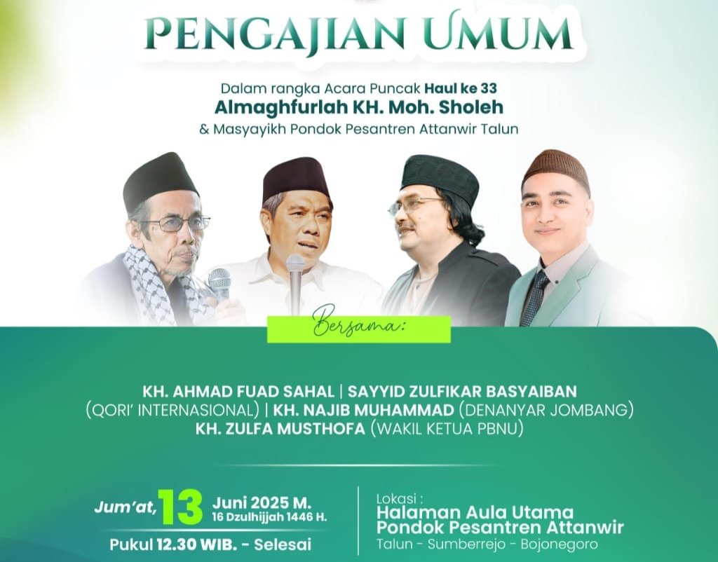 Puncak Haul ke 33 Mbah Yai Sholeh Dihadiri KH. Zulfa PBNU