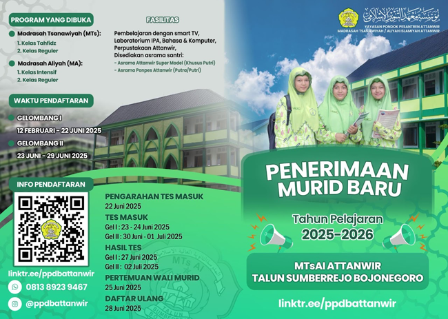 Daftar Sekolah atau Kuliah di Ponpes Attanwir, Simak Info Lengkap Disini..!