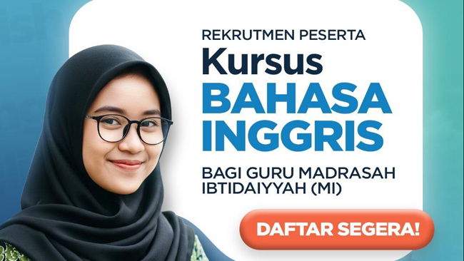 300 Kuota Kursus Bahasa Inggris untuk Guru MI, Ini Cara Daftarnya