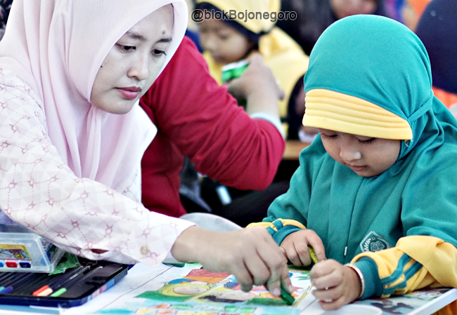 600 Peserta Ikuti Lomba Mewarnai TK/RA di NU FEST 2025