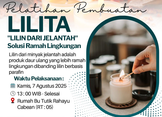 Ajari Warga Buat Lilin dari Minyak Jelantah