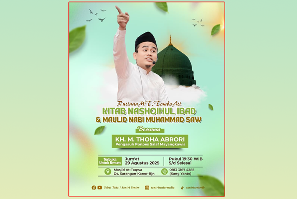 Hadiri, Maulid Nabi Muhammad SAW dan Ngaji Rutinan Bareng Kiai Toha