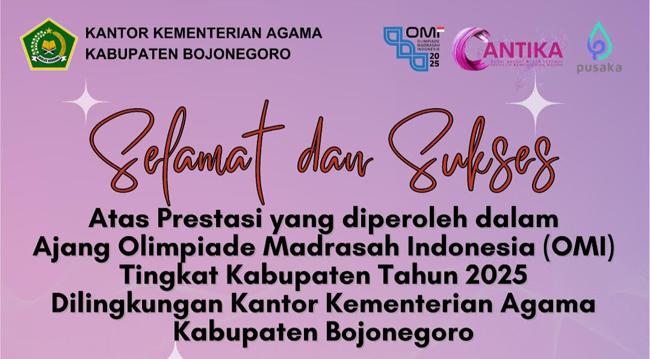 Hasil OMI Bojonegoro 2025 Tunjukkan Kualitas Madrasah Kian Merata