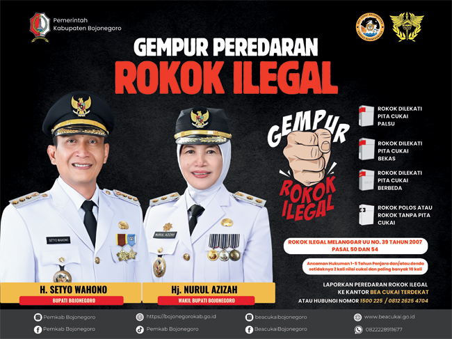 Pemkab Bojonegoro dan Bea Cukai Sosialisasi "Gempur Rokok Ilegal" Lewat Radio