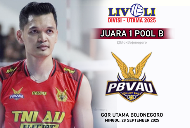 TNI AU Electric Juara 1, Menebus Gagal Setahun Lalu di GOR Bojonegoro