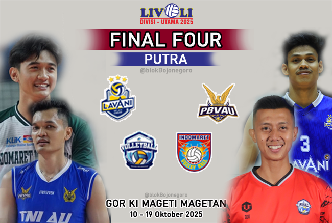 Juara Putra Livoli Divisi Utama 1999-2024, Tahun Ini Bogor LavAni Navy? Indomaret atau TNI AU Electric?