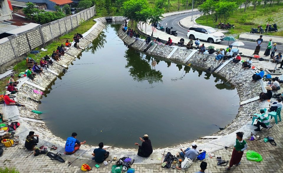 Indahnya Lokasi Mancing Bersarung PCNU Bojonegoro
