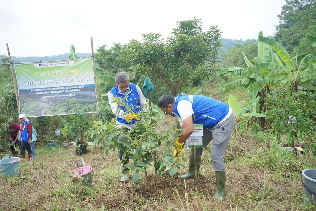 Pertamina Foundation Mulai Hutan Lestari di KHDTK Wanadipa UNDIP