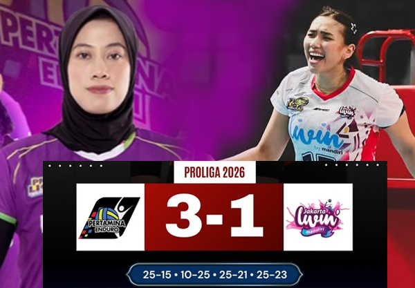 Hasil Proliga 2026: Megatron dengan Pertamina Enduro Menang 3-1 atas Livin Mandiri