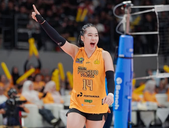 Foto Sania Libero Jakarta Popsivo Polwan yang Menawan