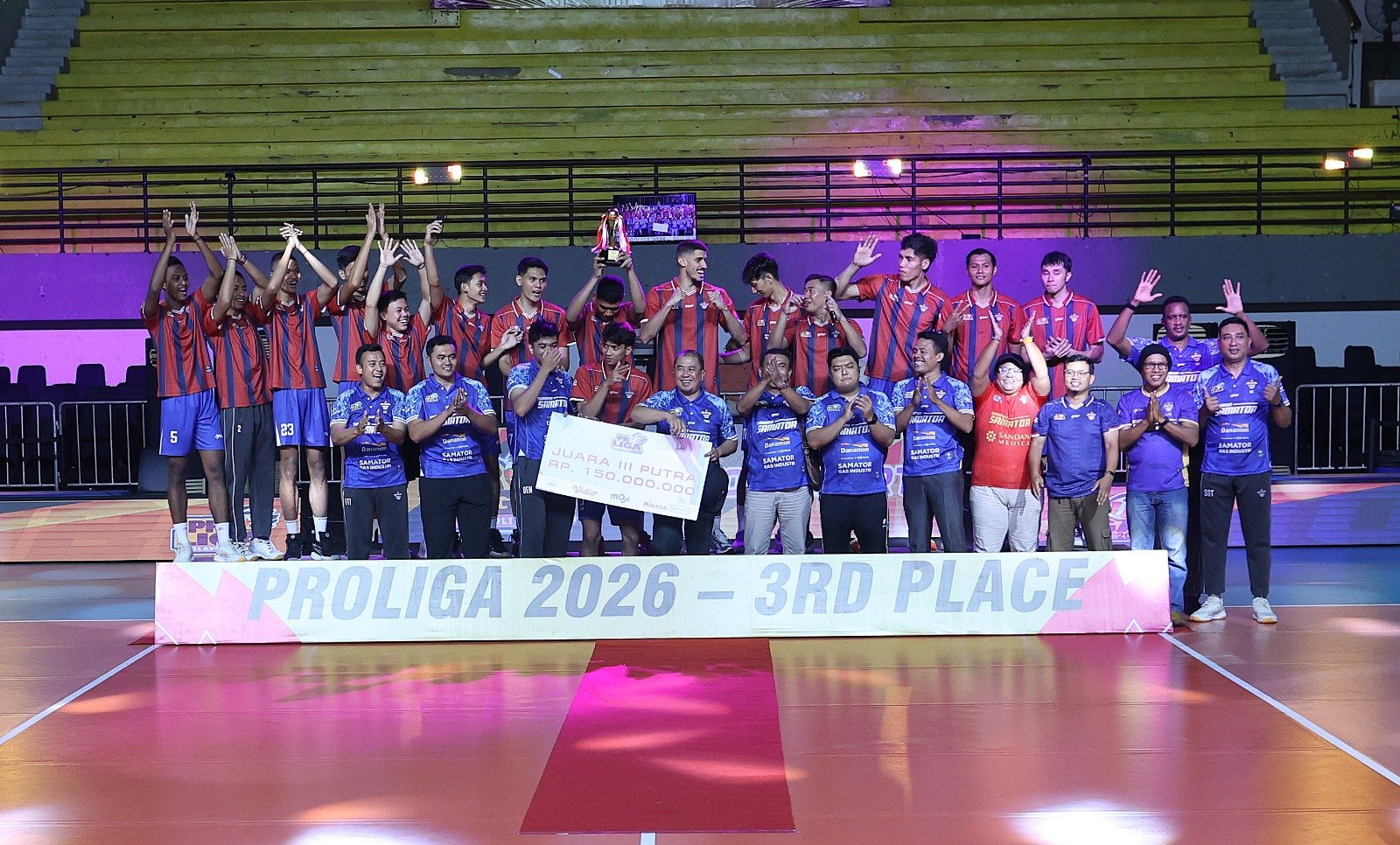 Pemain Surabaya Samator Bahagia Juara 3 Proliga 2026