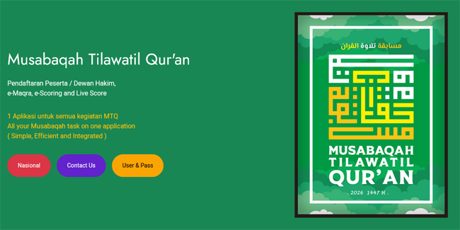 Calon Dewan Hakim MTQ Nasional Dibuka hingga 10...